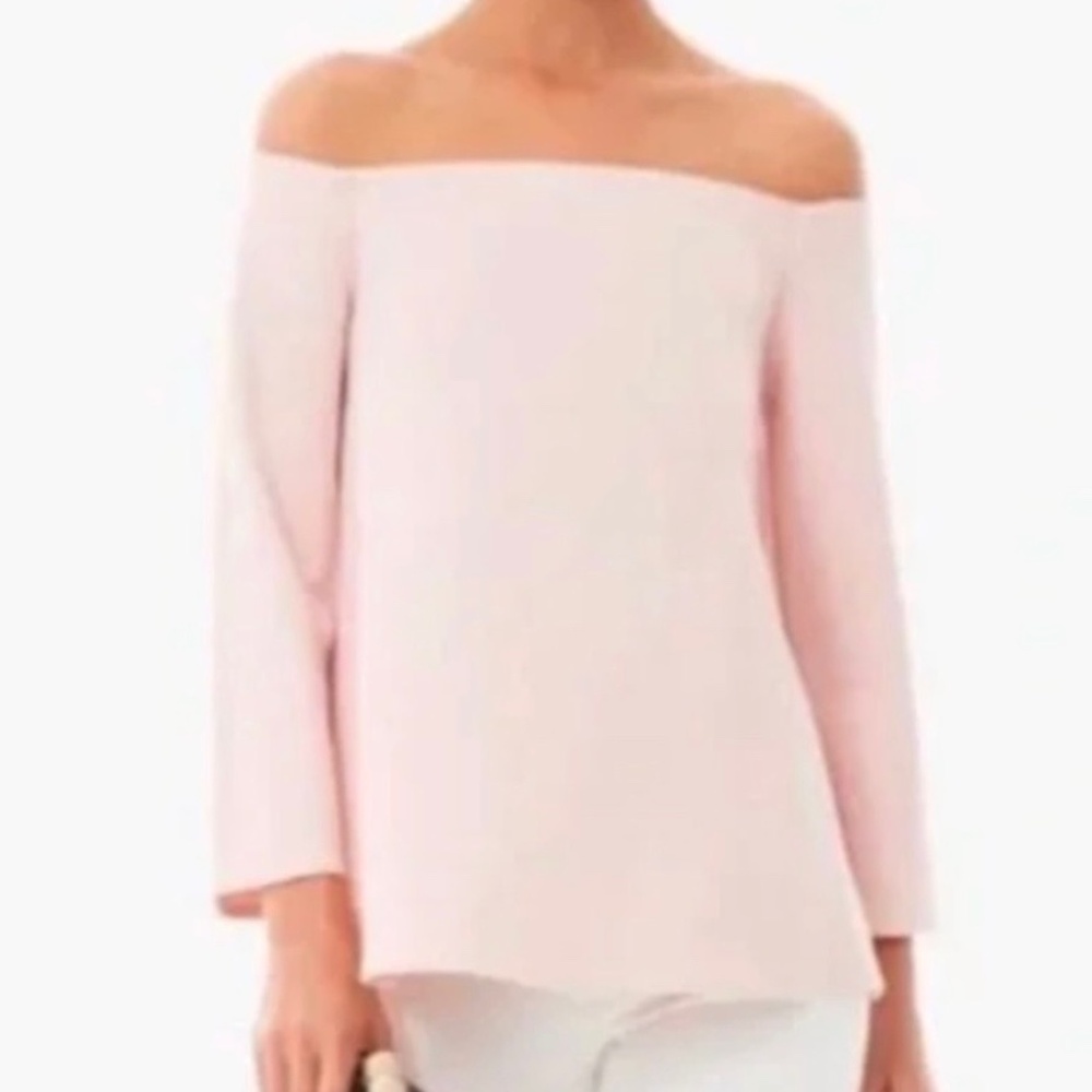 Tuckernut Miranada Blush Off the Shoulder Blouse XS NWOT